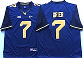 West Virginia Mountaineers 7 Will Grier Navy Nike College Football Jersey,baseball caps,new era cap wholesale,wholesale hats